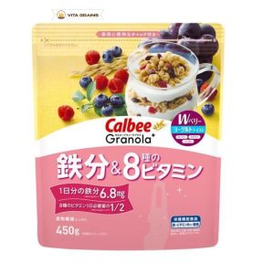 Calbee Granola vị Việt Quất - Mâm Xôi 450g