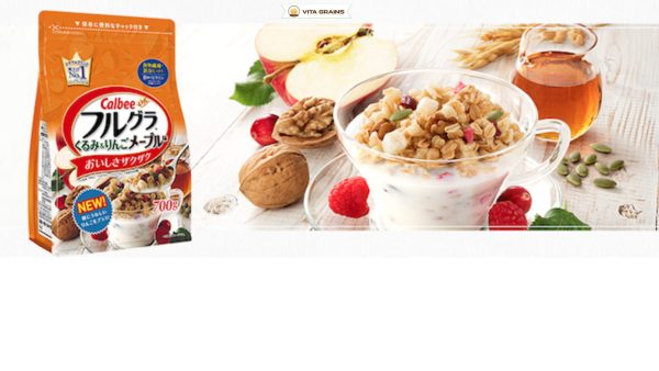 Ngũ Cốc Calbee Quả Óc Chó Và Táo 700g