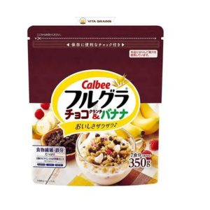 Hộp Ngũ Cốc Calbee Vị Chocolate và Chuối 350g