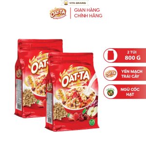 Ngũ Cốc Yến Mạch Nguyên Cám mix 800g