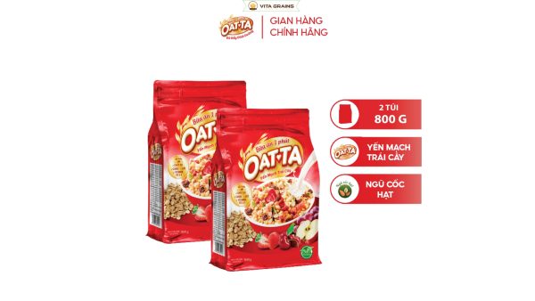 Ngũ Cốc Yến Mạch Nguyên Cám mix 800g