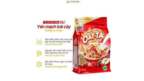 Ngũ Cốc Yến Mạch Nguyên Cám 800g