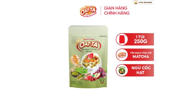 Yến Mạch Trái Cây Matcha 250g
